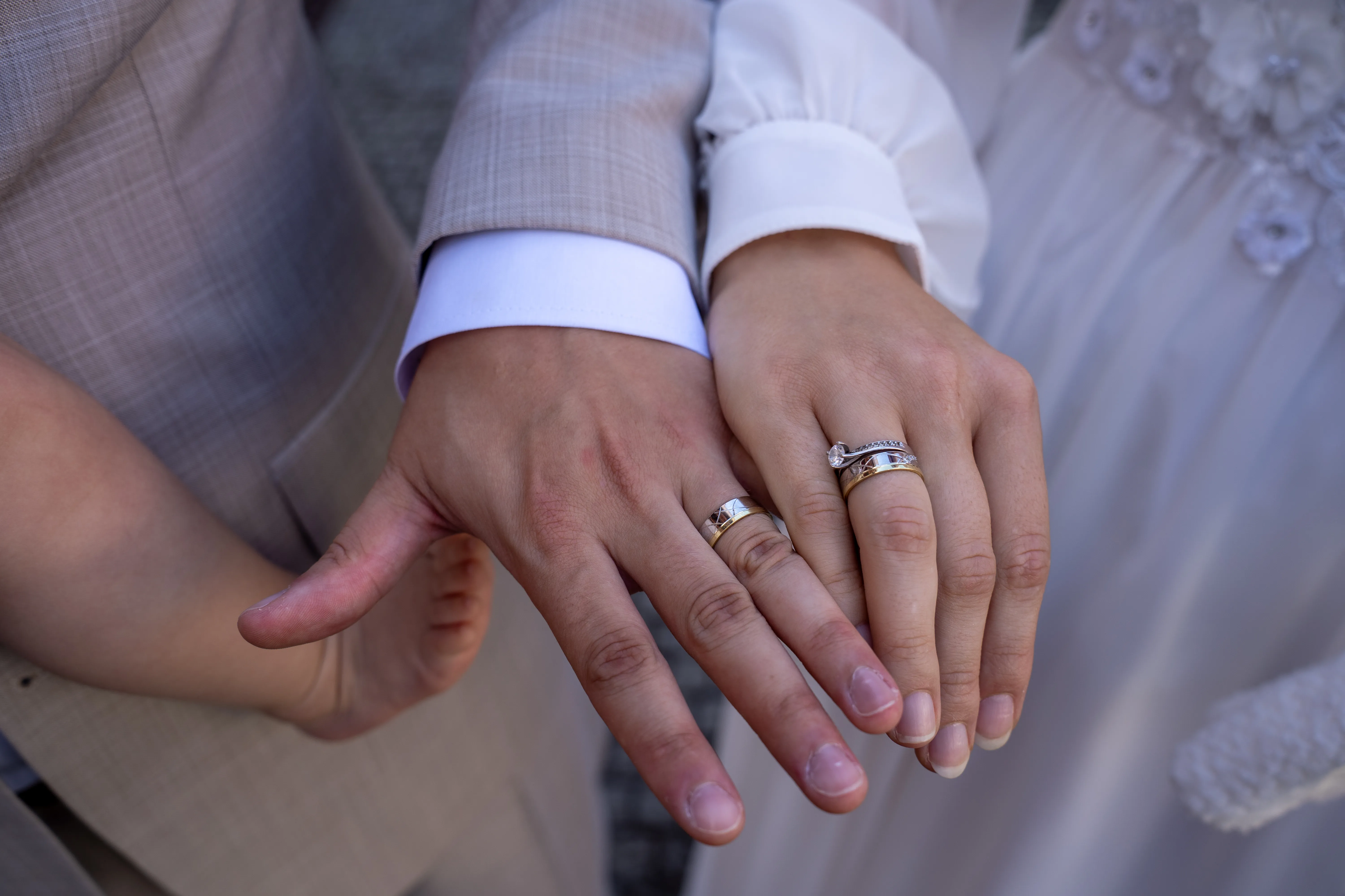 Detail svadobných prsteňov