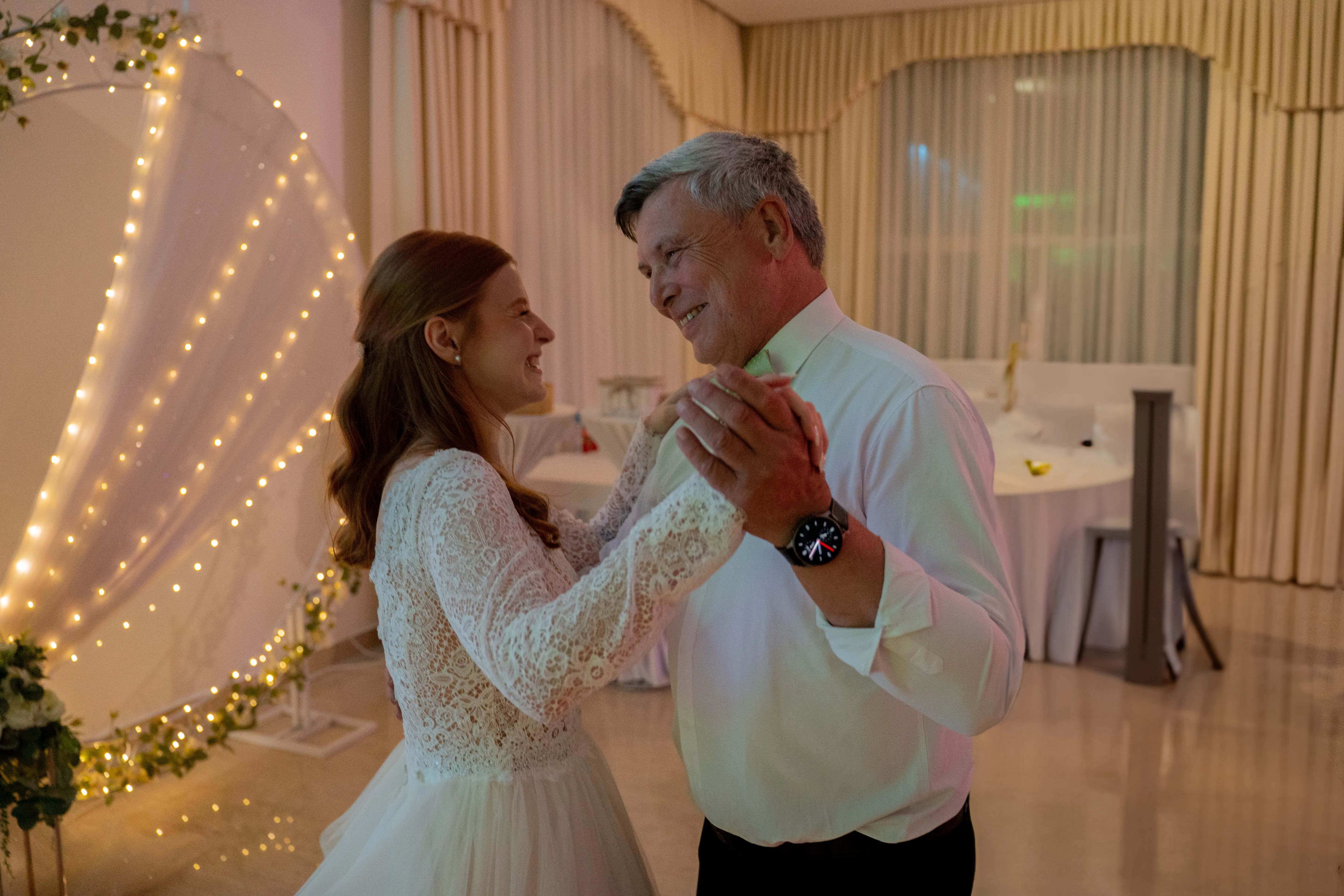 Svadobný moment s otcom